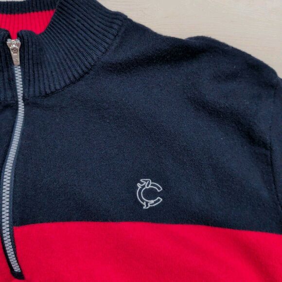 Louis Castel 1/4 Zip Pullover Mens Size 105 Large Golf Long Sleeve Nylon Blend - Picture 2 of 12